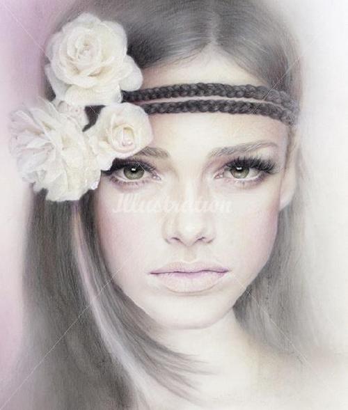 Arte: retrato de una mujer Arte: retrato de una mujer